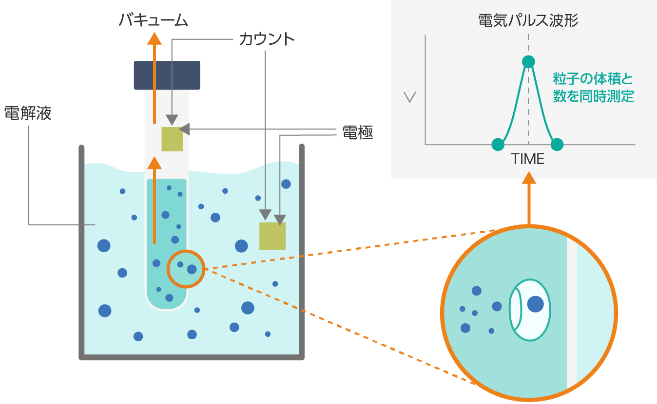 図1：電気的検知帯法